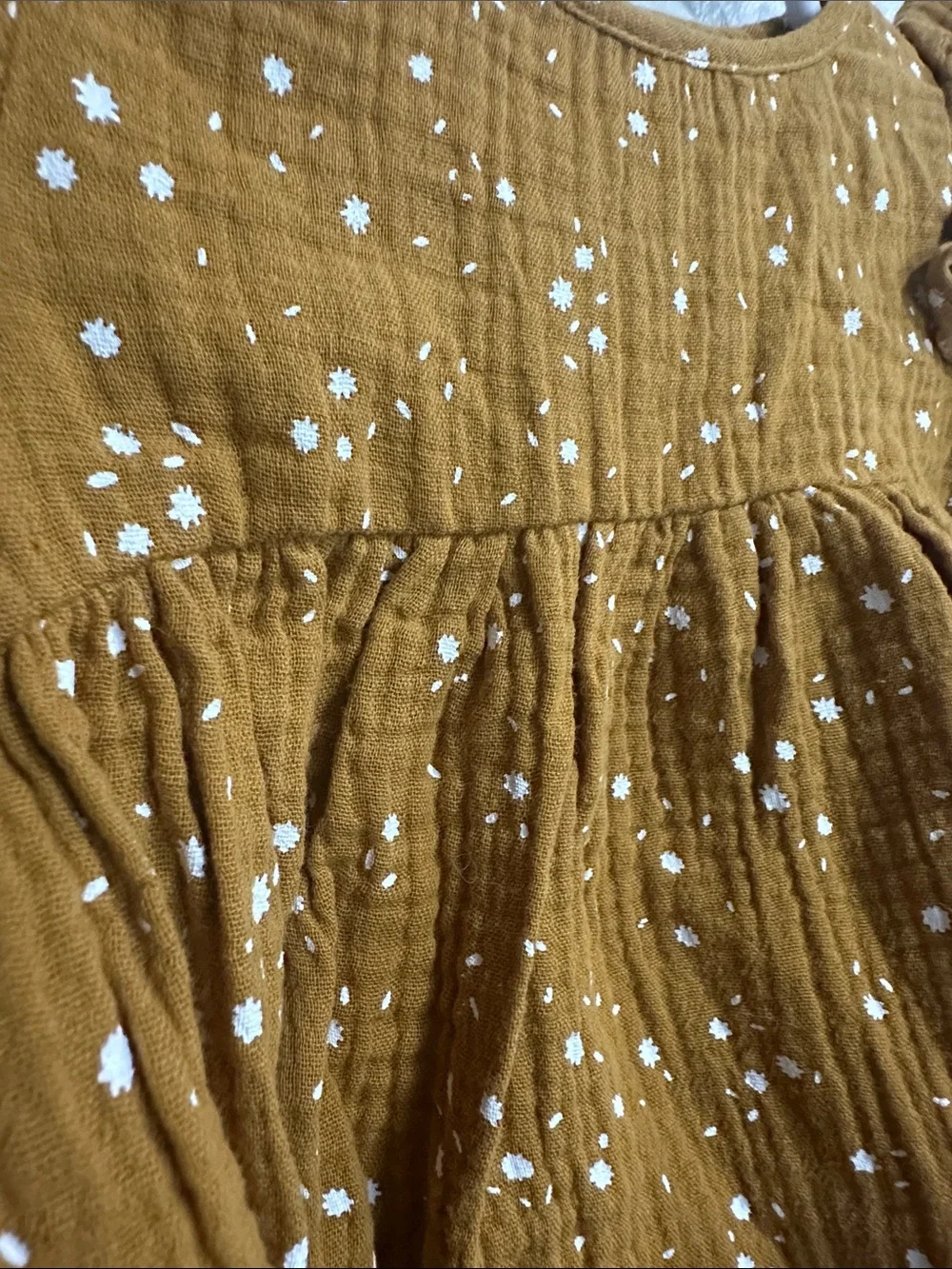 NWT Rylee + Cru Piper Blouse Marigold Ruffle Cotton Gauze Baby Girl